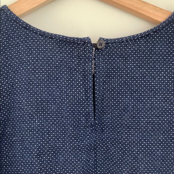 J Crew Ruffle Sleeve Polka Dot Top - Picture 5 of 8